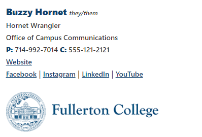 EmailSignature email signature example